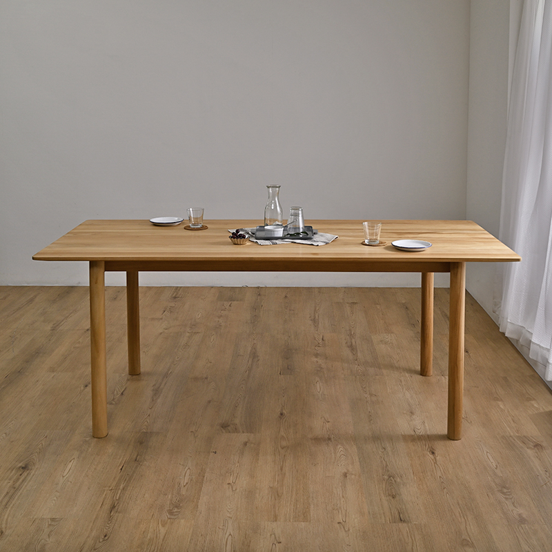 HOKOS チーク無垢材 ダイニングテーブル 幅180cm T378RXを激安で販売