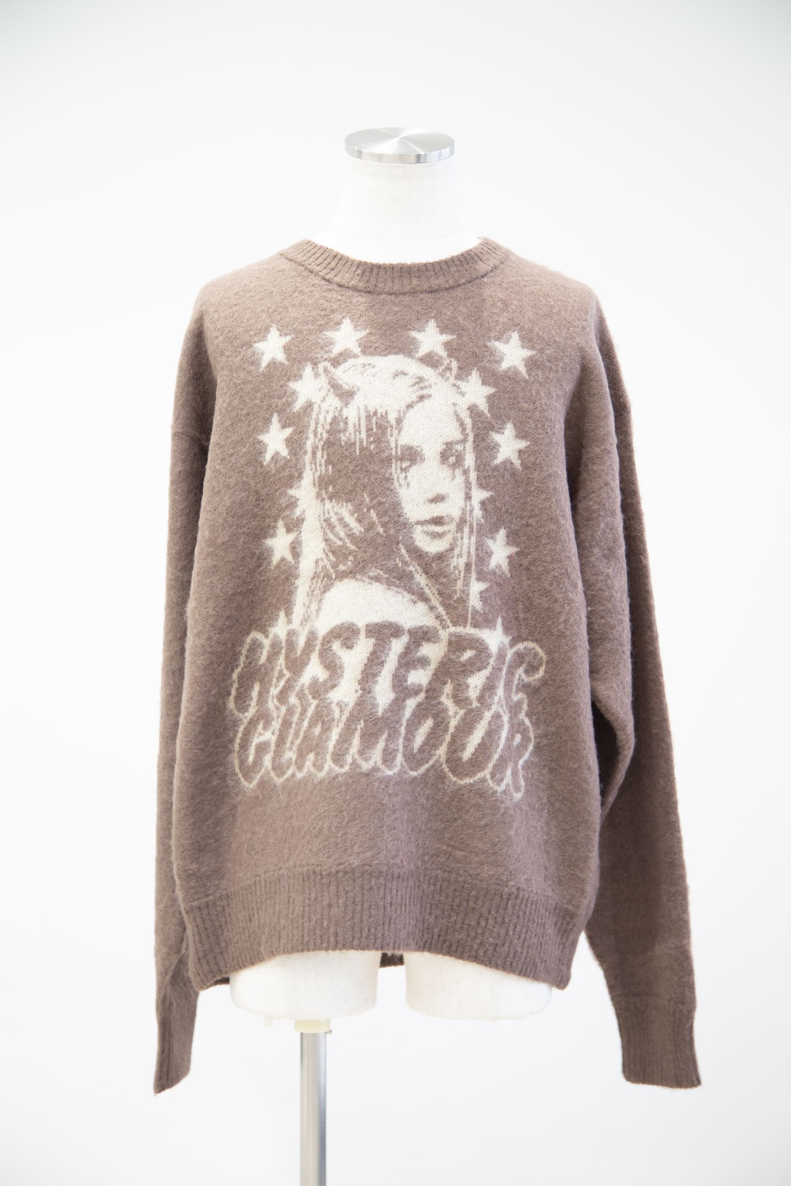 HYSTERIC GLAMOUR - DEVIL GIRLジャカード セーター / ブラウン | Tempt