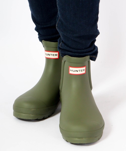 アザラシ※HUNTER レインブーツ カーキ 23cm ハンター Hunter レイン