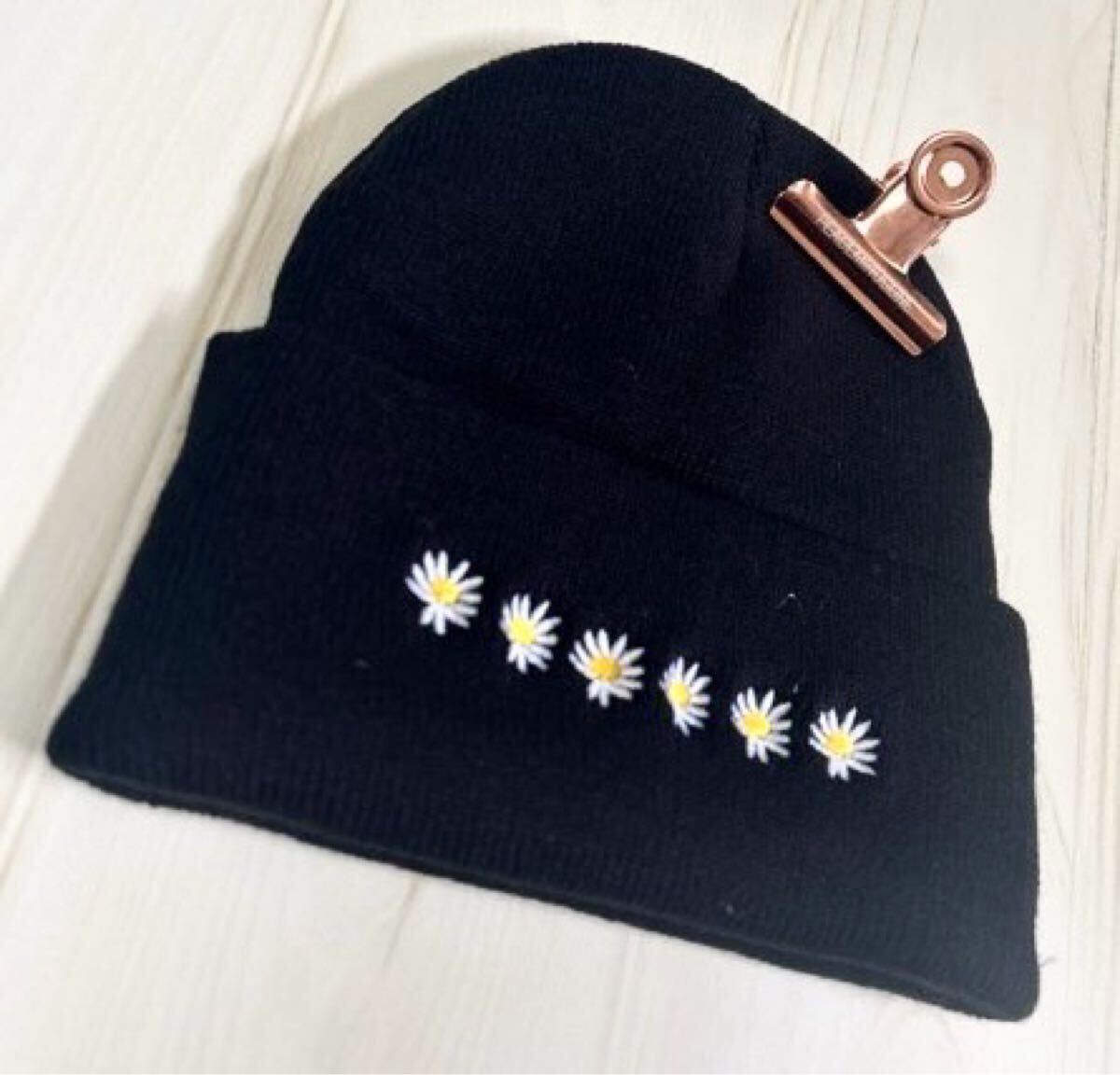 peaceminusone ピースマイナスワン ニット帽 ビーニー 黒 ブラック G