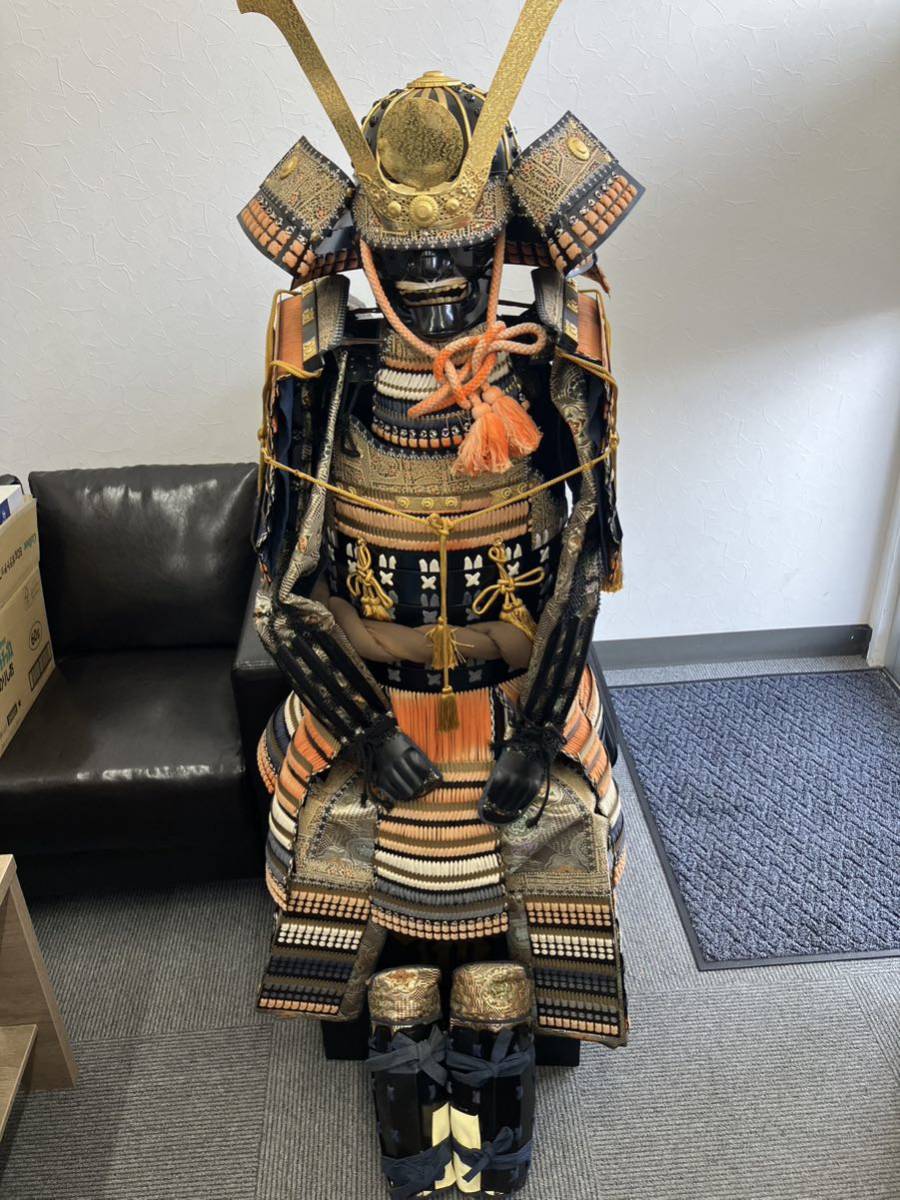 18K鍍金 日本武具胴 武具 甲冑 鎧 兜 侍 サムライ 武士 戦国 18K鍍金