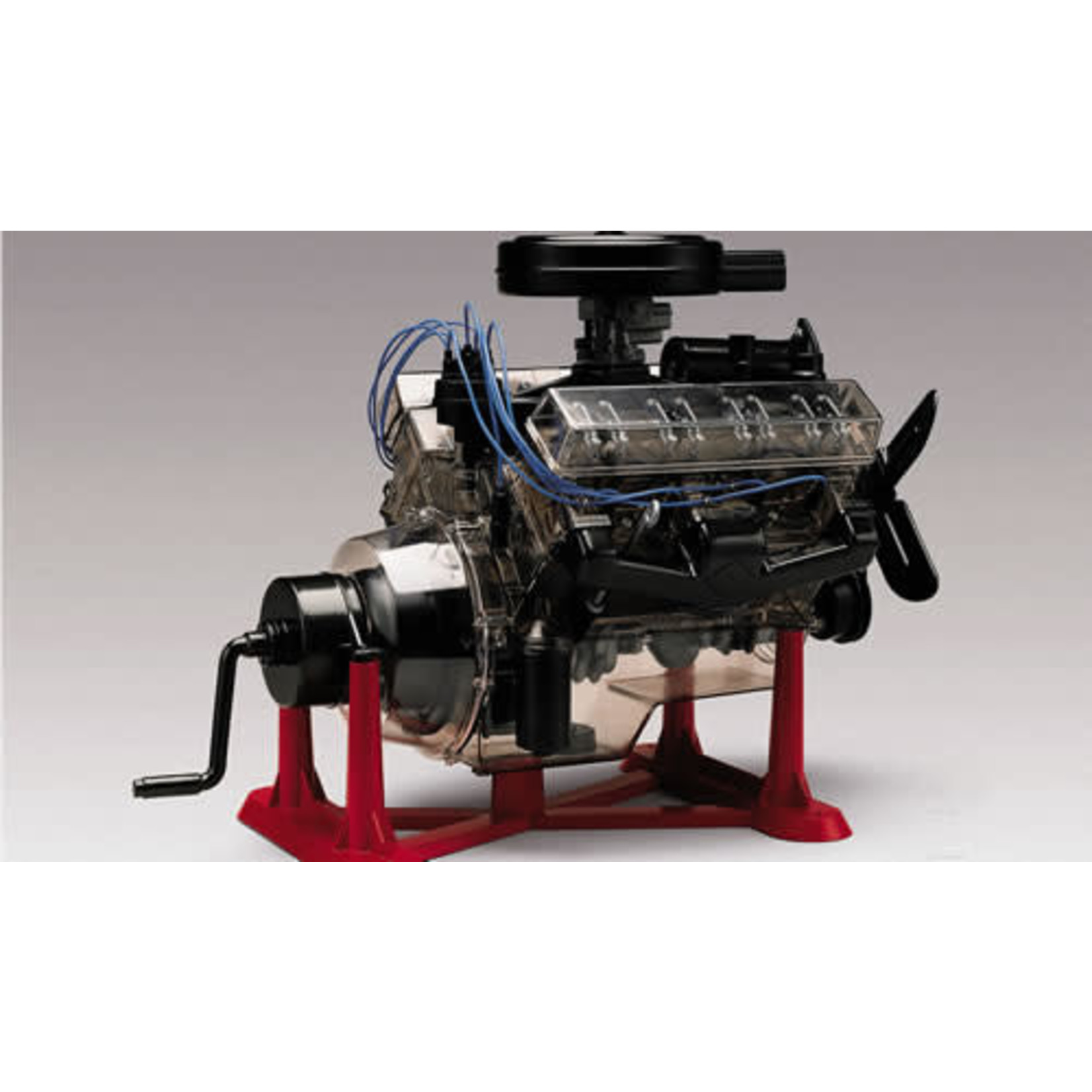 1/4 Visible V8 Engine w/Working Hand Crank - Get A Hobby