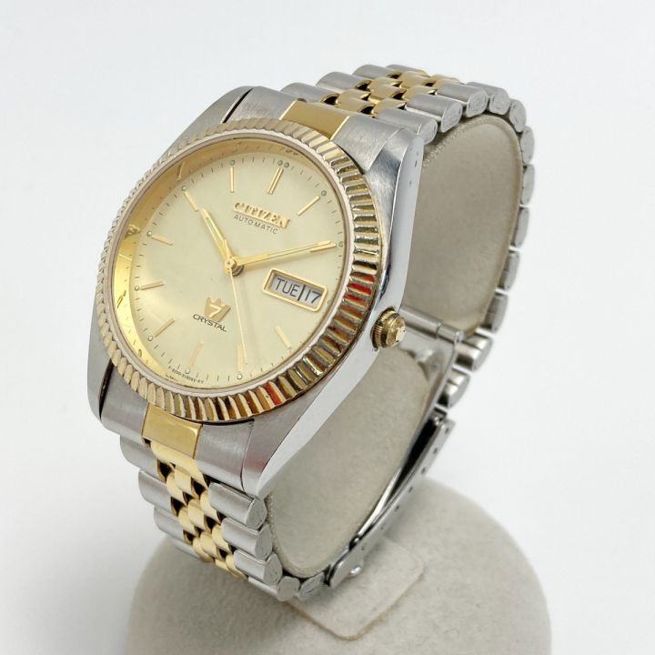 CITIZEN シチズン クリスタル セブン デイデイト SS 4-R02108 ゴールド