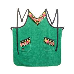 feiler（フェイラー） エプロン レーシーローズ 緑 グリーン 生産終了