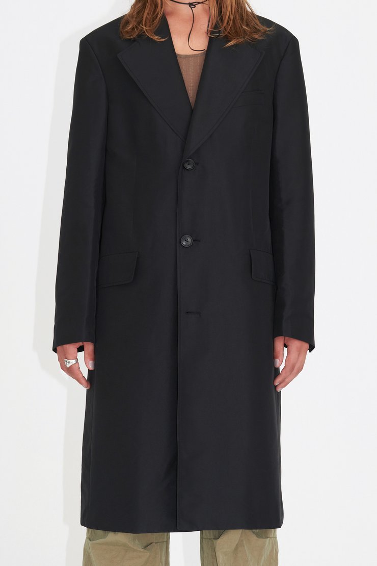 Our Legacy - Dolphin Coat Black Recycled Poly