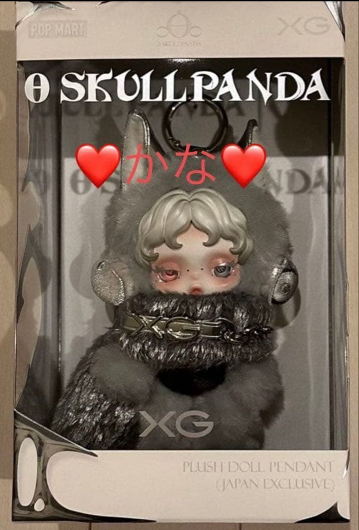 SKULLPANDA XG コラボ ぬいぐるみ POPMART 日本限定 スカルパンダがXGとコラボ！ Y3Kムードが漂う日本限定ぬいぐるみ
