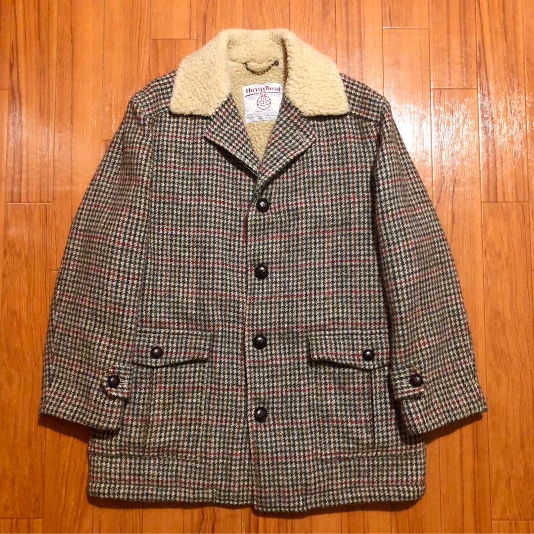 ハリスツイード×オクトパスアーミー 裏ボア コート ジャケット Mサイズ ハリスツイード×オクトパスアーミー 裏ボア コート ジャケット Mサイズ