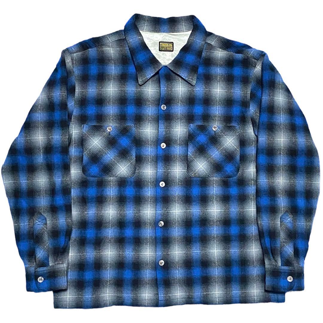 Mサイズ テンダーロイン チェック ウール ネルシャツ キムタク着