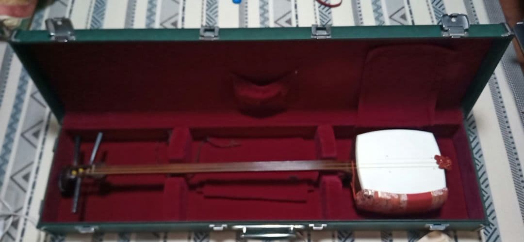 【ジンさん専用】三味線本体＆ハードケース 三味線ケース 新・超軽量長ケース・超撥水（細棹・中棹三味線用/長唄