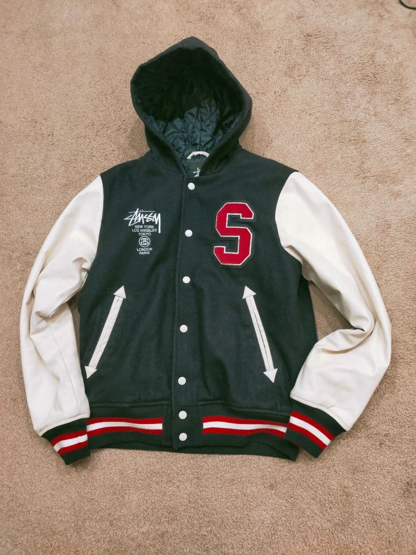 BUTWIN】 60年代 アメリカ製 肩ラインレザー ピンバッジ付き 美品