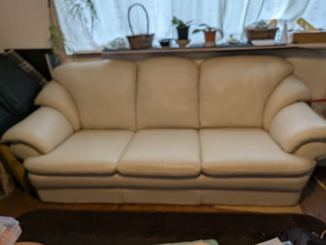 IDC大塚家具３人掛けソファー 大塚家具 ソファ 3人掛け シネマN カバーリング ウォールナット材