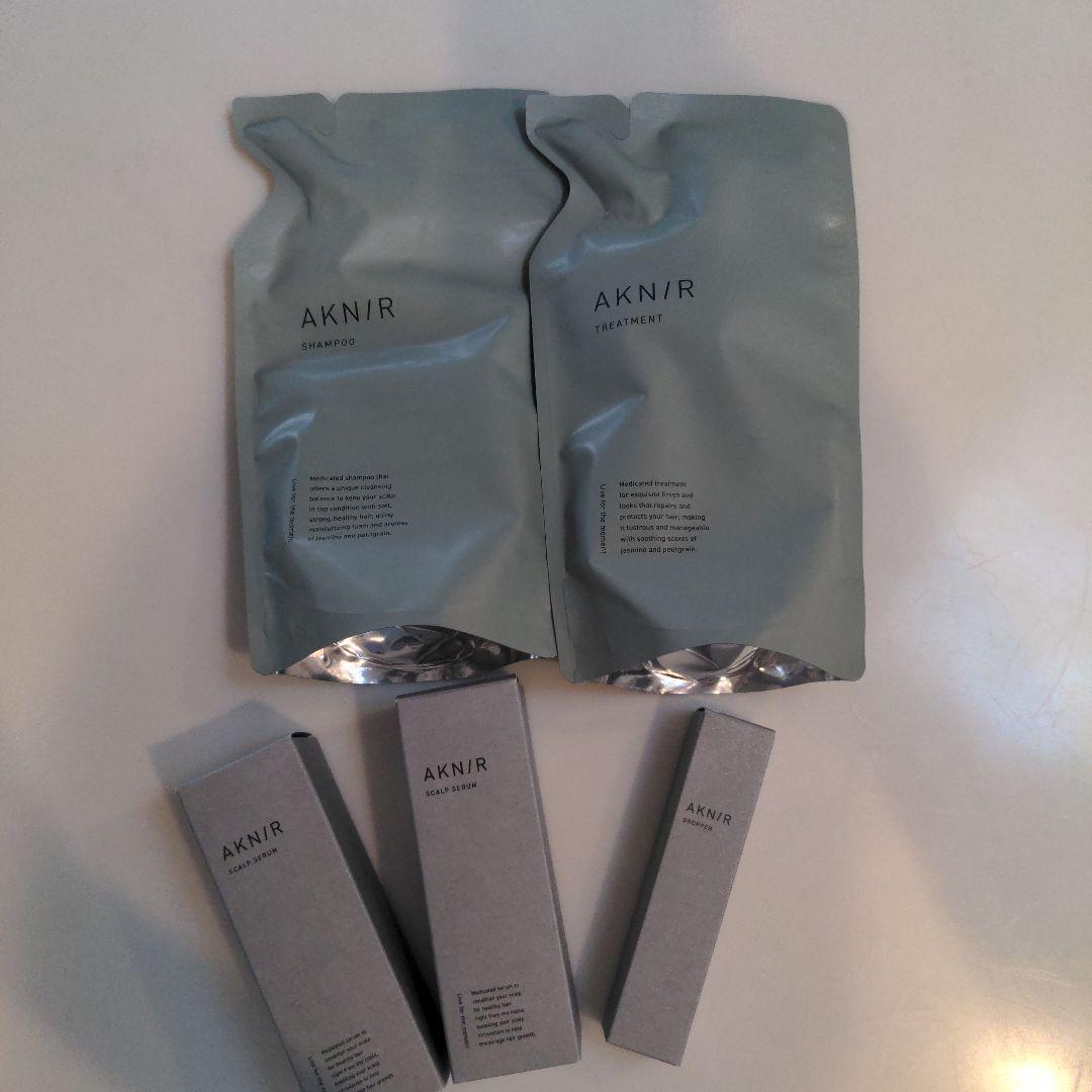 AKNIR シャンプー コンディショナー＆セラム Amazon | AKNIR アクニー ヘア シャンプー トリートメント セット +