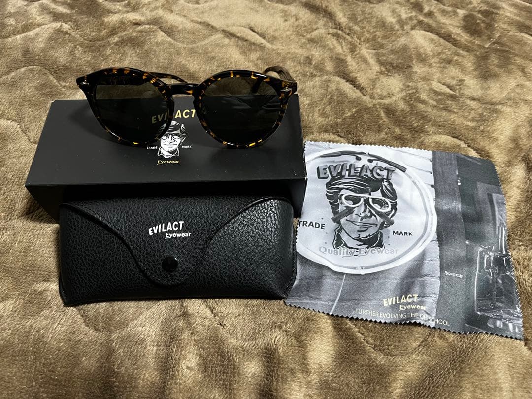 Evilact ラウンド型サングラス ケース付き　curtissⅡ CURTISS Ⅱ black / smoke lens | EVILACT (イーブルアクト）Official