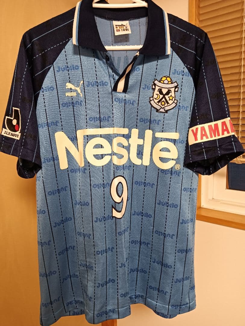 98-99 ジュビロ磐田　О　中山雅史　ユニフォーム　プーマ プーマジュビロ磐田ユニフォーム98/99中山雅史他サイン入￼ 【公式通販】